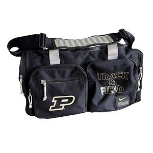 NIKE Utility Gym Duffel Bag PURDUE Track & Field Gym Athleisure Sports Travel